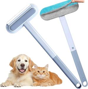 lot 3495 image: Pet Hair Remover for Furniture, 23.4Inch Reusable Lint Brush for Dog Cat Hair 4-in-1 Multifunctional Fur Removal Tool with Long Handle, Gentle on Couch, Carpet, Car Seat, Bedding and Clothes