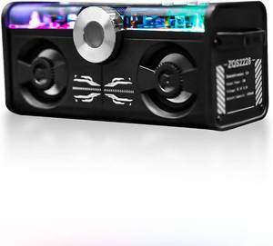 lot 3536 image: Cyberpunk Bluetooth Speaker, Mini Mecha with RGB Light  Wireless Bluetooth 5.0, Desktop Speaker, Gift for Boys Gamers