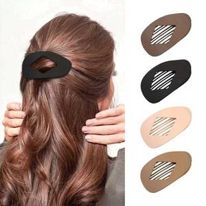 lot 3551 image: Simple Elegant Duckbill Hair Clip, Strong Hold Lay Down Claw Clamps, Casual Versatile Solid Colour Lay Flat Hair Clip for Work, Party, Summer Style (C)