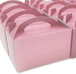 lot 3570 image: TIMESEEK 30-Pack BLACK AND WHITE Gable Treat Boxes with Handles - 6 Pop-Up Party Favor Gift Boxes for Birthday, Wedding, Baby Shower, Eco-Friendly Candy, Cookie, Goodie Bags for Kids, Bachelorette Decor - COLOR  PATTERN VARIES FROM STOCK PHOTO