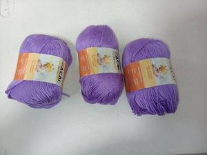 lot 3624 image: Soft Baby Yarn for Knitting100% Acrylic, 50 oz 110 Yards per Ball, Perfect for Baby Soft Knitting Projects (3, Purple)