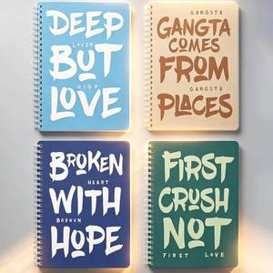 lot 3631 image: 4 Pack A5 Spiral Notebook for Note Taking, 6 X 8 inch Waterproof Softcover 80 Sheets160 Pages Journals Writing Lined Notebooks Bulk for Study Back to School Office Work Personal Supplies