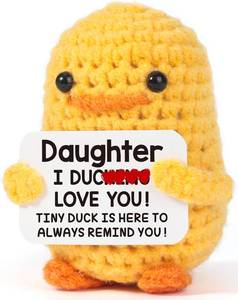 lot 3666 image: MBL Daughter Birthday Gifts from Mom - Cute Crochet Duck Graduation Birthday Gift for Daughter Girls from Mom Dad, Trendy Stuff Gifts for Teen Girls Kids Christmas Mothers Day