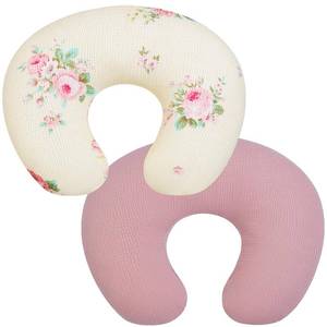 lot 3830 image: Nursing Pillow Cover, 2 Pack Muslin Nursing Cover for Breastfeeding Pillows, Infant Nursing Pillow Slipcover for Baby Boy Girl Newborn, 100% Cotton Feeding Pillow Covers, Only Cover (Pink Rose)