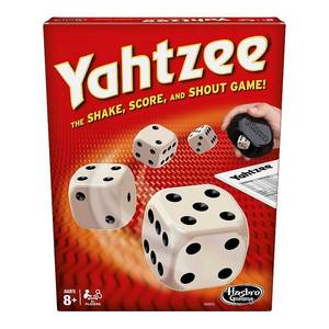 lot 13 image: YAHTZEE Classic Dice Game for 2 and up Players Includes Shaker and Dice Ages 8 - Complete Some Game Cards Used