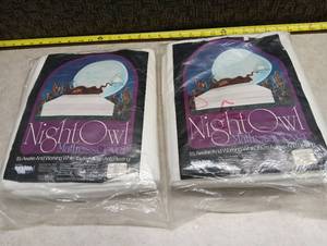 lot 53 image: NightOwl Mattress Cover Full Size 54x75x6 Inner wZipper Lot of 2