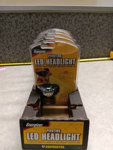 lot 55 image: Lot of 5 Energizer HD33A1EN LED Essential Headband Light-3AAA LED HEADLIGHT