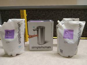 Simplehuman - Sensor Pump Liquid Hand Soap Dispenser and Lavender Refill Kits