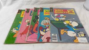 Walt Disney's Comics and Stories Gold Key Comic Lot of 5