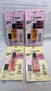 lot 23 image: Ioni Crystal Lip Gloss 0.34 fl oz 10ml Lot of 4