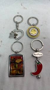 lot 93 image: Souvenir Keychain 4-Pack - Las Vegas & New Mexico