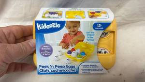 lot 167 image: Kidoozie Peek n Peep Eggs 6 Egg Shapes 12 Months