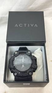 lot 172 image: Activa Sport Watch Green Light Dual Time Water Resistant