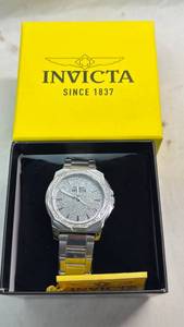 Invicta Watch with Crystal-Set Dial and Metal Bracelet