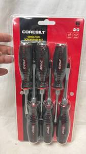 lot 253 image: Corebuilt Demolition Screwdriver Set 6 Piece