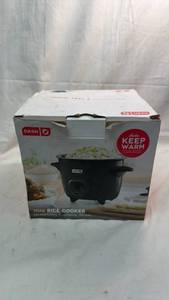 lot 271 image: Dash Mini Rice Cooker 2 Cup Capacity 200 Watts