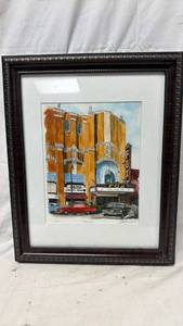 lot 294 image: Original Artwork by Darren Parker The Fox Signed, Limited Edition Watercolor 250 in a 16.25x13.25 Frame