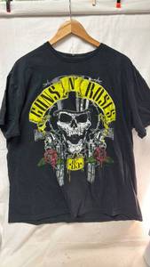 lot 362 image: Guns N Roses 85 Graphic T-Shirt Black XL