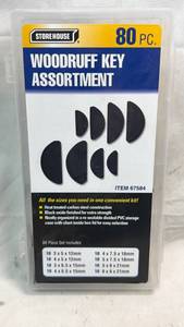 lot 364 image: Storehouse Woodruff Key Assortment 80 Piece 67584