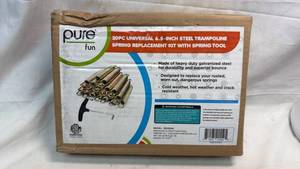 lot 365 image: Pure Fun 20PC Universal 6.5-Inch Steel Trampoline Spring Replacement Kit 9320DSK