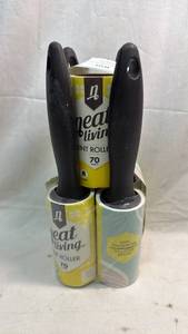 lot 367 image: Neat Living Lint Roller 70 Sheets 5-Pack