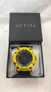 lot 390 image: Activa Digital Sports Watch (Yellow) Water Resistant