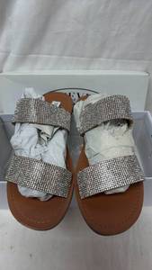 lot 406 image: Steve Madden Rage Rhinestones Sandals Size 9.0