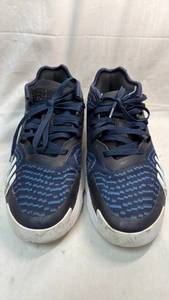 lot 413 image: Adidas Mitchell Basketball Shoes Navy Blue White Size 10