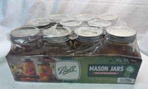 lot 415 image: Ball Mason Jars 1 Pint (16 oz) 473 ml with Lids and Bands - Lot of 10 Jars