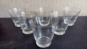 lot 1042 image: (6)StarSnowflake Etched Votive Candle Holders