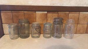 lot 1062 image: Ball Mason Jar Collection 6 Piece Lot