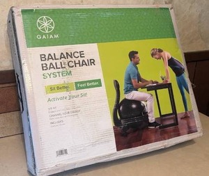 lot 5013 image: NIB Balance Ball Chair System & Leg Extenders