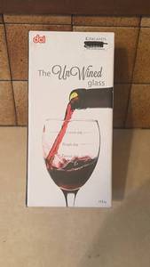 lot 4019 image: NIB Wine Funny Wine Glass