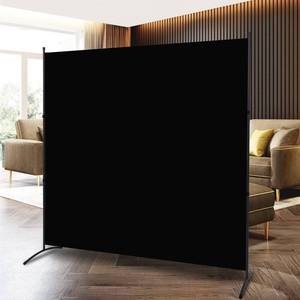 lot 11109 image: Single Panel Room Divider 71W x 72H, Portable Privacy Screen, Heavy Duty