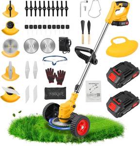 24V Weed Wacker Edger - 3-in-1 Brush Cutter/Lawn Trimmer, 2x2.0Ah Battery