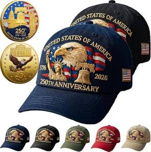 lot 11324 image: United States 250th Anniversary Hat Eagle & Liberty Embroidered Cap