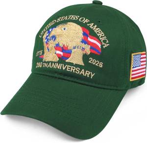 lot 11351 image: 250th Anniversary USA Hat 1776-2026  Patriotic Embroidered Baseball Cap