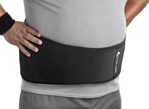 lot 11369 image: Sports Medicine Adjustable Back Brace for Back Pain, Black, One Size