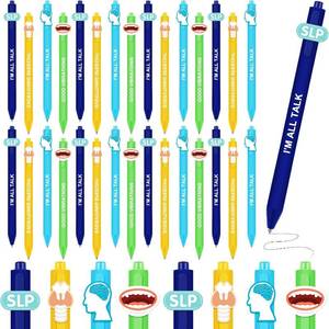 lot 11370 image: Motiskyy 30 Pcs Ballpoint Pens - Speech Therapist Gifts for SLPs