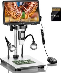lot 11407 image: TOMLOV DM9 7 Digital Microscope, 1080P 1200X Coin Magnifier, 12MP LCD