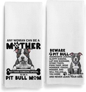 lot 11540 image: 316-Sy-MJ02-DDog Pitbull Dish Towels & Cloths, Home & Kitchen