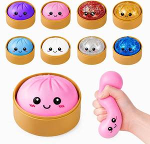 lot 11554 image: Stress Balls Fidget Sensory Toy, Squeeze Dough Ball Stress Relief (Pink)