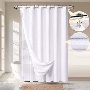 lot 11567 image: River Dream Waffle 3-in-1 Shower Curtain Set, 72W x 72H