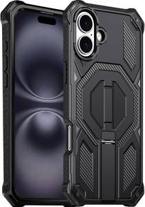 lot 11649 image: for iPhone 16 Magnetic Case with Screen Protectors, Black  MagSafe