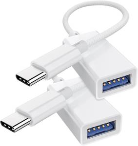 lot 11656 image: USB C to USB 3.0 Adapter (2 Pack) USB C Male to USB Female OTG Dongle