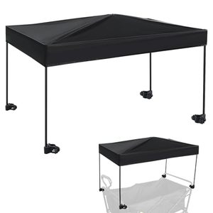 lot 121561 image: Wagon Canopy Cover, Garden Portable Outdoor Push Awning, Stroller Canopy for Garden Wagon, Shopping, Camping, Fits Folded and Collapsible Wagons,22   40.9 Inches