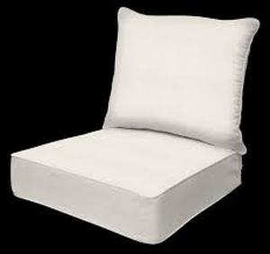 lot 121572 image: Retails for $120 Deep Seat Chair Cushion Set - Honeycomb Outdoor