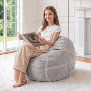 lot 221600 image: 2FT Bean Bag Chair 2Bean Bag Chairs with Memory Foam Filled Small Bean Bag
