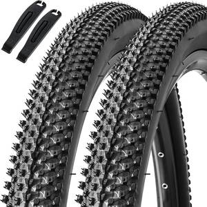 lot 321499 image: Hapleby 2PCS Premium Folding Bike Tires 26x1.95 Inch (50-559mm), Replacement Mountain Bike Tires 60 TPI Puncture-Resistant, Came with 2PCS Tire levers
