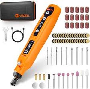 lot 321543 image: Tools Home Hobby HARDELL Mini Cordless Rotary Tool, 5 ...